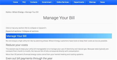 wilson utilities bill pay|Payment Options .